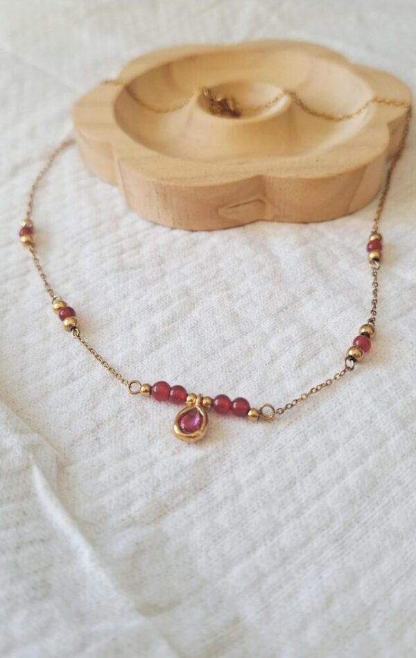 Collier Cornaline