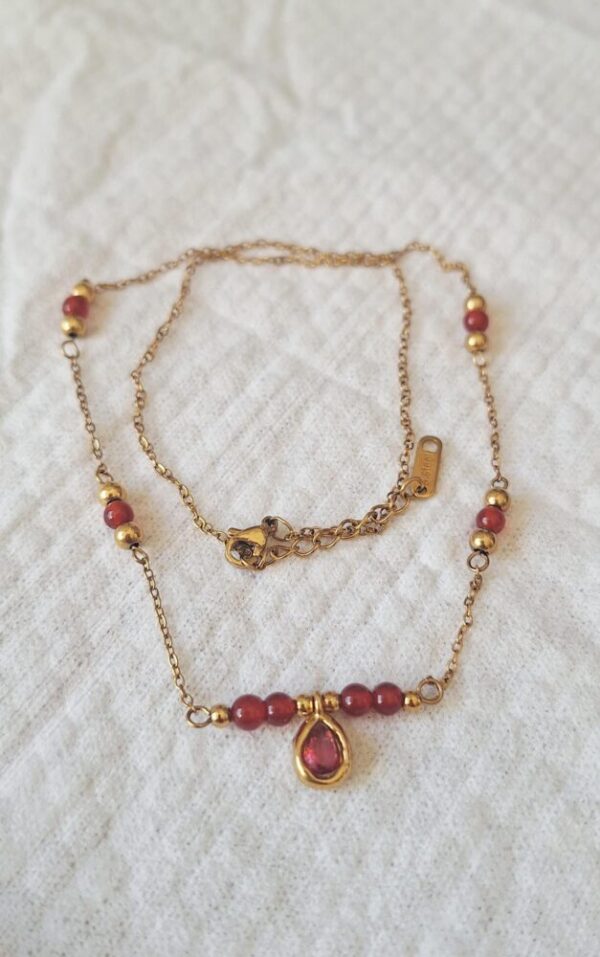 Collier Cornaline