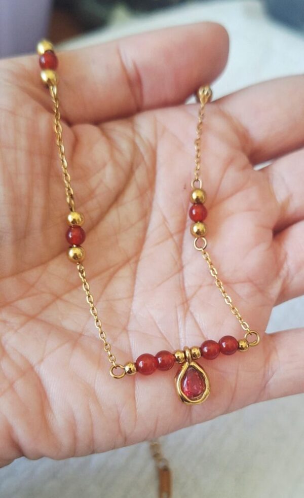 Collier Cornaline