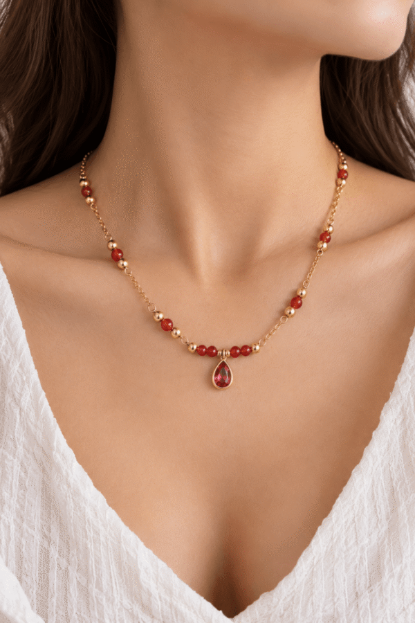 Collier Cornaline